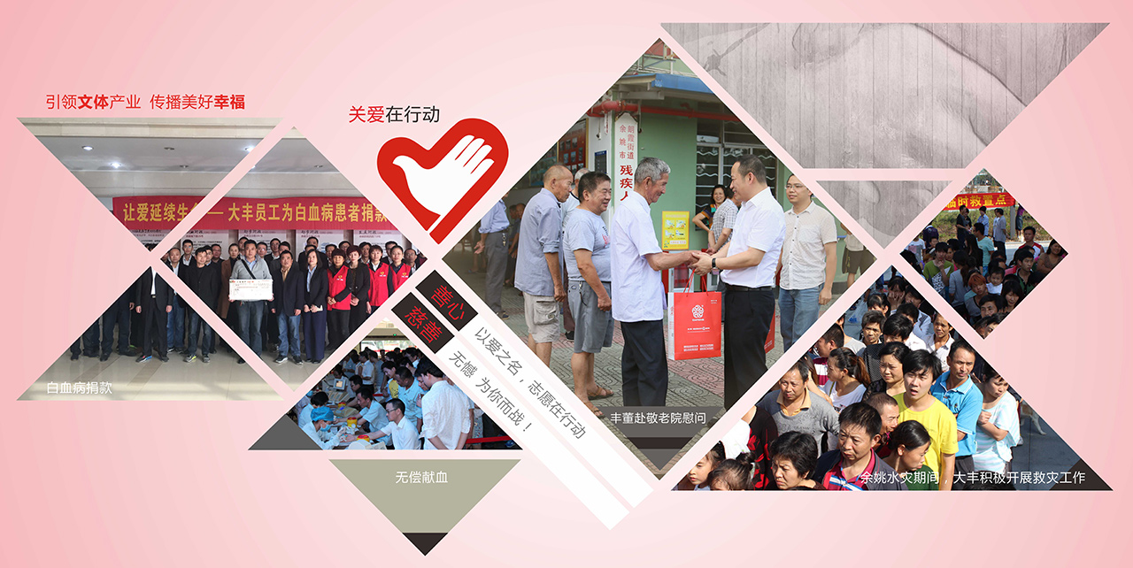 坚守" 做优秀企业公民"的信念,持续开展各种形式的公益活动来回馈社会